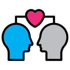 Empathy color icon