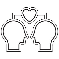 Empathy line icon