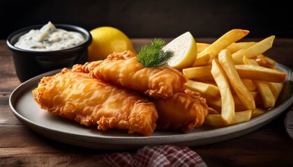 classic british style fish and chips with a traditional twist