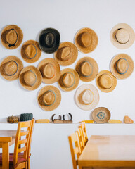 old fashioned objects with hats