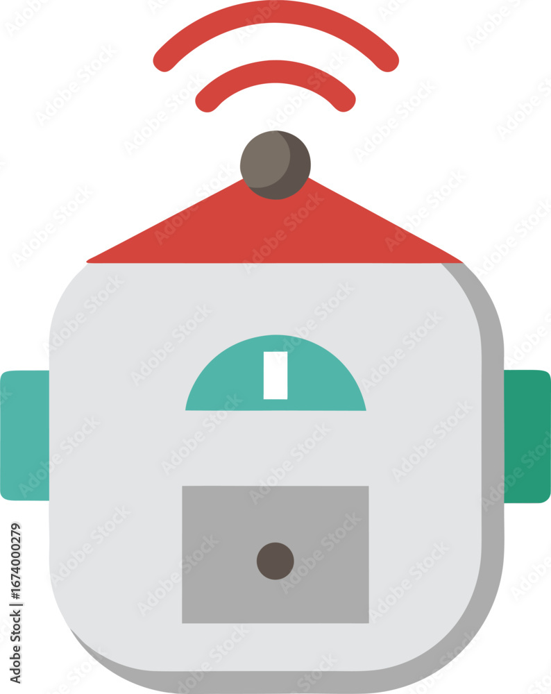 Aufkleber modern home automation sensor vector icon for smart living and iot connectivity