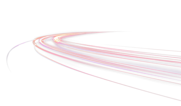 Abstract glowing neon swirl spiral vortex wave with bright streak spark shine energy, futuristic transparent twirl light png effect design - Powered by Adobe