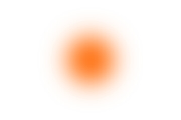 Orange glowing blur circle light effect design for highlights, stickers, posters, UI elements, and abstract digital art