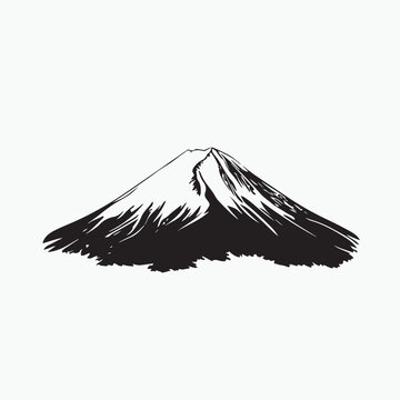 mount fuji and volcano