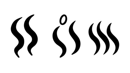 Wispy Black Steam Swirls smoke vapor