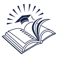 open book vector illustration