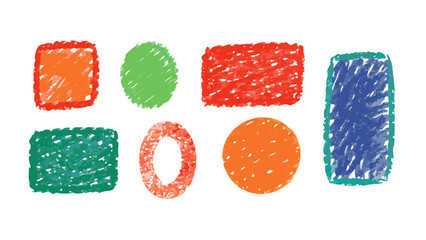 Textured geometric shapes in vibrant colors abstract background