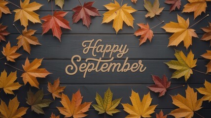 Autumnal Equinox First Day of Fall Season Change Harvest Leaves Nature Balance Day Night Background Illustration