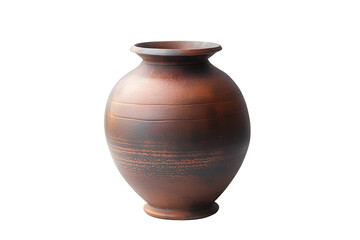 Earthenware vase rustic brown pottery home decor