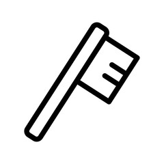 Fototapeta premium Tooth Brush line icon