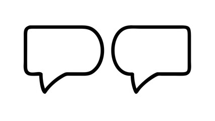 Speech Bubbles with Tails chat bubble conversation