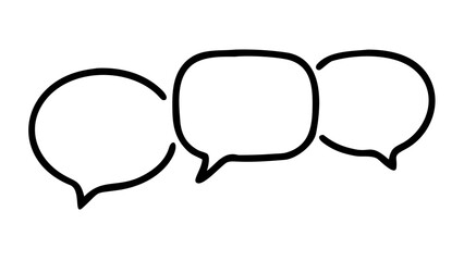 Speech Bubbles Communication Icons conversation dialogue