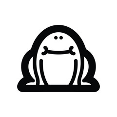 cute cartoon line art wild animal exotic  fauna suitable for practicing coloring