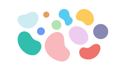 Organic Shapes Pastel Palette abstract pastel colors