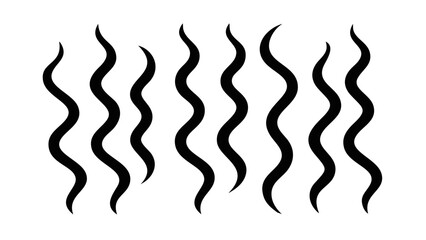 Abstract wavy lines pattern