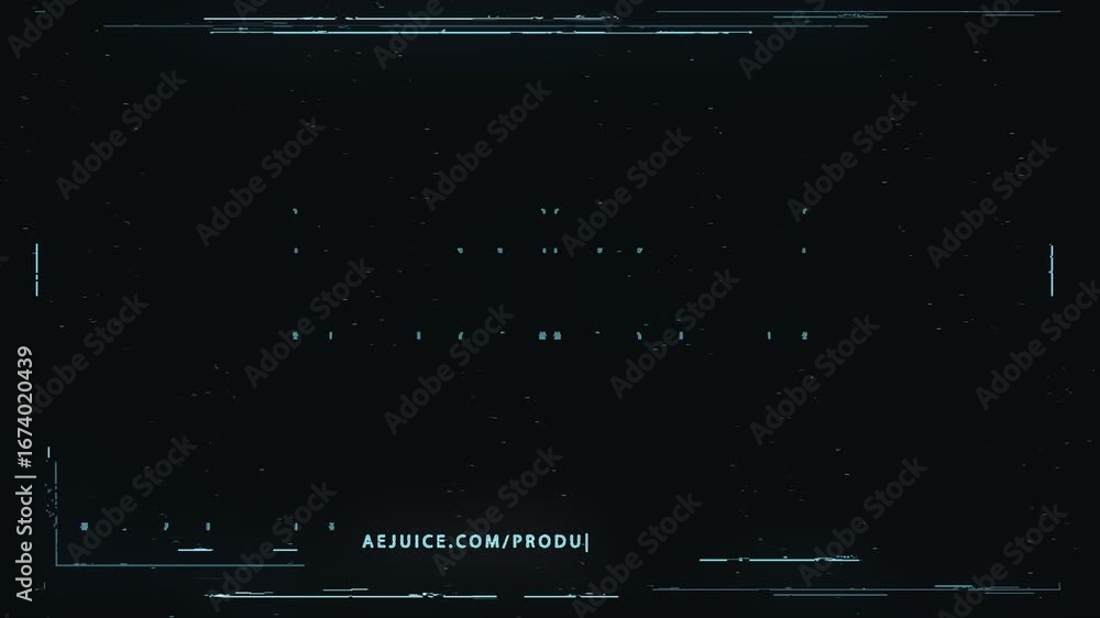 Poster digital glitch art: abstract data stream with cyberpunk aesthetic and dark background