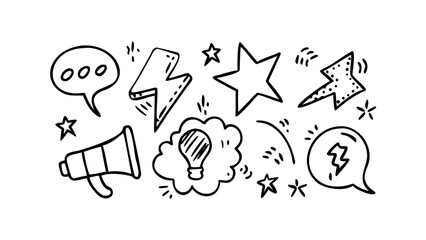 Person speaking with speech bubble and sound waves communication announcement