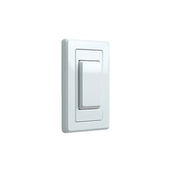 White Light Switch, On/Off Toggle Switch, Modern Electrical Switch Plate