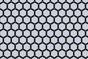 Hexagonal elegant pattern design | Geometric modern seamless background suit for texture, decoration, tiles, seminar, presentation background | Black background vector illustration 