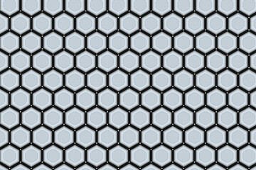 Hexagonal shape pattern design | Geometric modern seamless background suit for texture, decoration, tiles, seminar, presentation background | Black background vector illustration 
