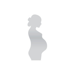 pregnant woman silhouette, silhouette of a pregnant women, silhouette vector of a pregnant woman, Silhouette of Pregnant Woman Vector Illustration, 