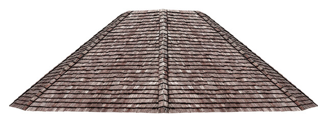 Old wooden roof tile pattern