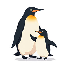 Fototapeta premium Penguin on a white background