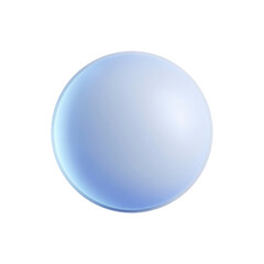 Abstract Light Blue Orb 3D Render of a Smooth, Glowing Sphere