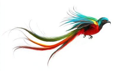Vibrant bird in flight (1)