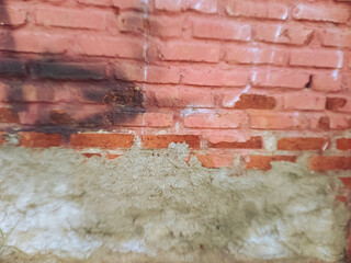red brick wall
