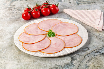 Delicous pork carbonate slices snack