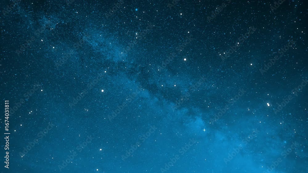 Canvas Prints flying through the stars and blue nebula in space. galaxy exploration through outer space towards gl
