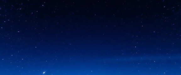 Obraz premium Deep blue night sky filled with countless stars, color, nocturnal