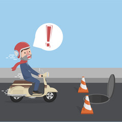 Business man with beard as Arabic business man vector illustration design