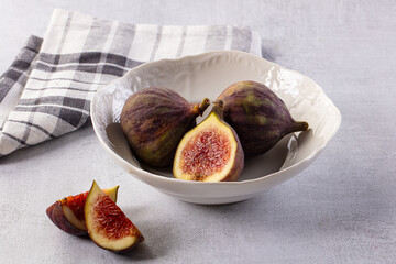 Ripe juicy sweet purple fig