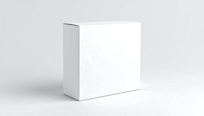 Blank white box on a plain background