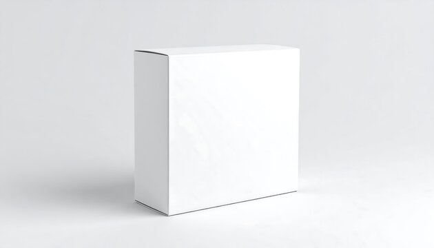 Blank white box on a plain background
