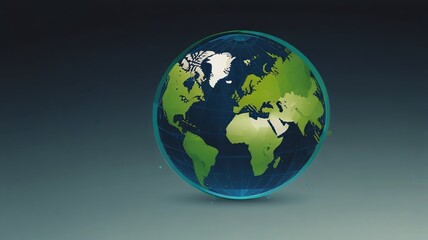 Fototapeta premium globe on black background