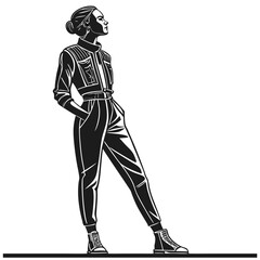 Fototapeta premium silhouette of a man