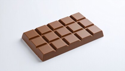 chocolate bar on white background