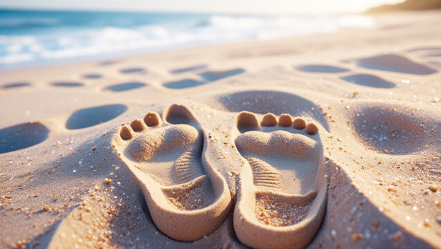 flip flops on the beach