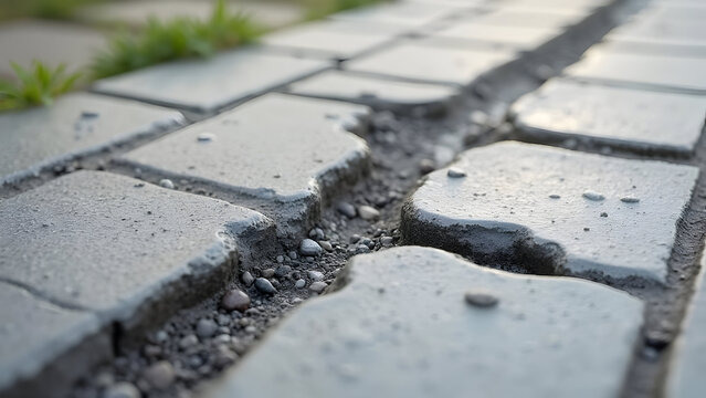 Outdoor Walkway Settlement Crack Hydraulic Cement Water-Resistant