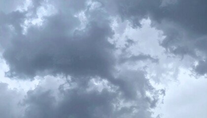 Obraz premium Cloudy sky, a mix of gray and white