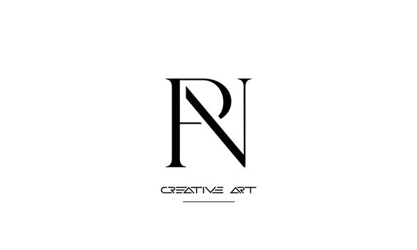 NP, PN, N, P abstract letters logo monogram
