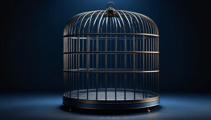 vintage birdcage isolated