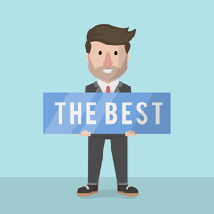 Business Man concept for advertising design with vector illustration Design