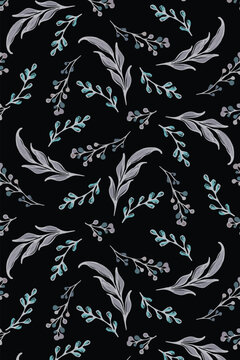 abstract vector design, leaf pattern