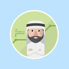 Business Man concept for advertising design with vector illustration Design