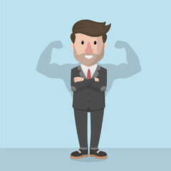Business Man concept for advertising design with vector illustration Design