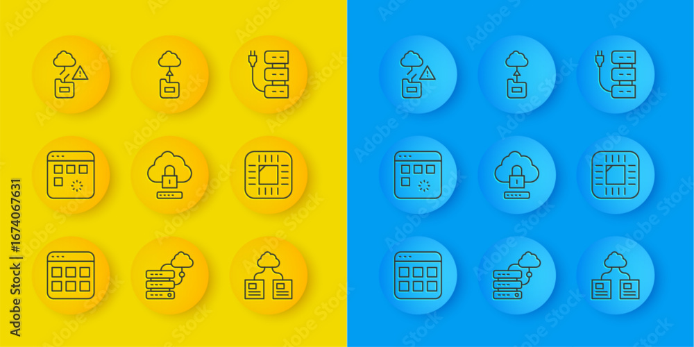 Poster set line browser files, loading data window, cloud computing lock, technology transfer, processor wi